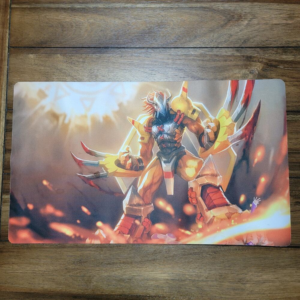 Digimon WarGreymon Character Rubber Desk Mat / Pad - 14" x 23.5"